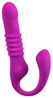 Лиловый вибратор 3 Function Vibrator с функцией фрикций и постукиванием