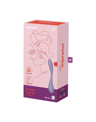 Сиреневый гибкий вибратор Satisfyer G-Spot Flex 5+ - 19,6 см. фото 6