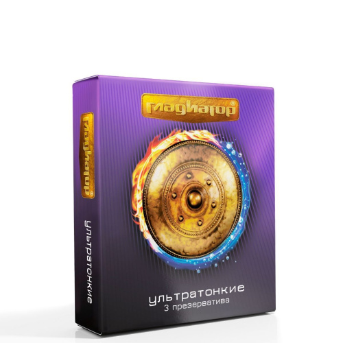 Презервативы  Гладиатор Ультратонкие  - 3 шт.