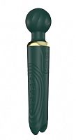 Зеленый двусторонний вибратор-wand Secwell - 22 см.