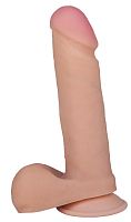 Телесный фаллоимитатор на присоске F&F BEST COCK 6 - 19 см.