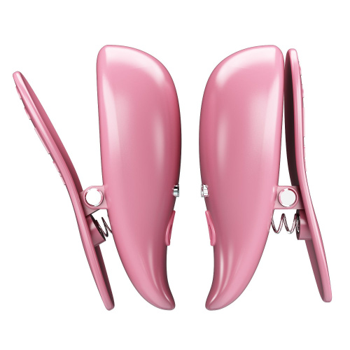 Розовые вибромассажеры для сосков с пультом ДУ Cayley фото 6 Розовые вибромассажеры для сосков с пультом ДУ Cayley фото 6