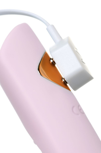 Нежно-розовый гибкий водонепроницаемый вибратор Sirens Venus - 22 см. фото 9