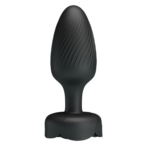 Черная анальная вибропробка с подсветкой Osborn - 9,8 см. Черная анальная вибропробка с подсветкой Osborn - 9,8 см.