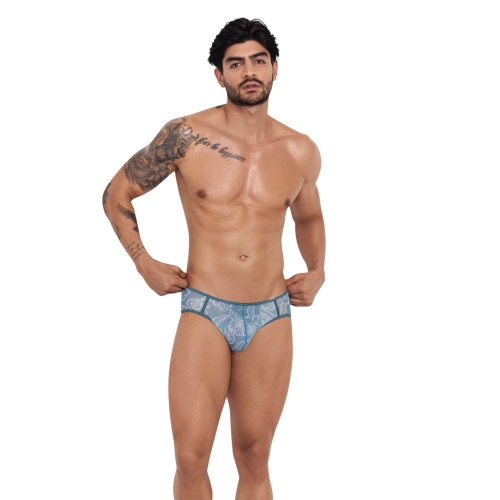 Серые трусы-джоки с цветочым принтом Avalon Jockstrap фото 5