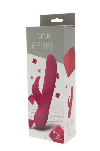 Вибратор с клиторальным отростком UNIK RABBIT - 20,7 см. фото 2