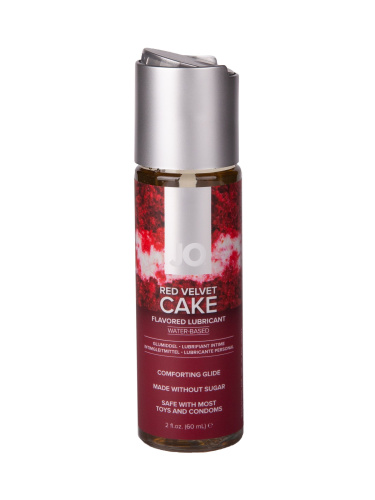 Лубрикант на водной основе JO H2O Red Velvet Cake Flavored Lubricant - 60 мл. фото 4