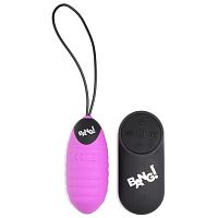 Лиловое ребристое виброяйцо с пультом ДУ 28X Ribbed Silicone Egg