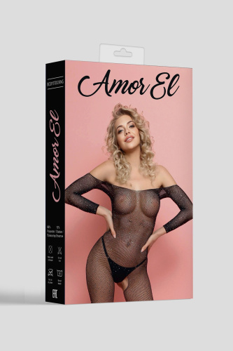 Боди-комбинезон с рукавами 3/4 и открытым доступом фото 4