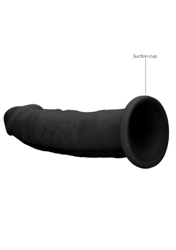 Черный фаллоимитатор Silicone Dildo Without Balls - 22,8 см. фото 3