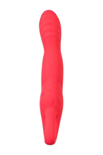 Розовый вибратор для точки G с двигающейся головкой Carnation - 19 см. фото 4
