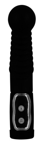 Чёрный стимулятор простаты с ротацией Prostate Twister - 20 см. фото 4