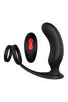 Черный массажер простаты Remote P-Pleaser - 15 см.