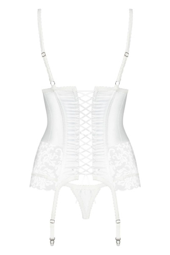 Соблазнительный атласный корсаж с вышивкой фото 4