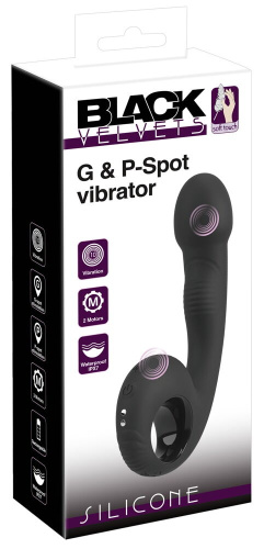 Черный силиконовый вибратор G & P-Spot Vibrator - 16,8 см. фото 2 Черный силиконовый вибратор G & P-Spot Vibrator - 16,8 см. фото 2