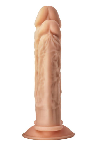 Телесный анально-вагинальный фаллоимитатор Double Penetrator - 19,5 см. фото 4