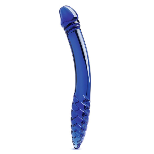 Синий двусторонний стеклянный стимулятор 11’’ Double-sided Glass Dildo For G-Spot P-Spot Stimulation - 28 см. Синий двусторонний стеклянный стимулятор 11’’ Double-sided Glass Dildo For G-Spot P-Spot Stimulation - 28 см.