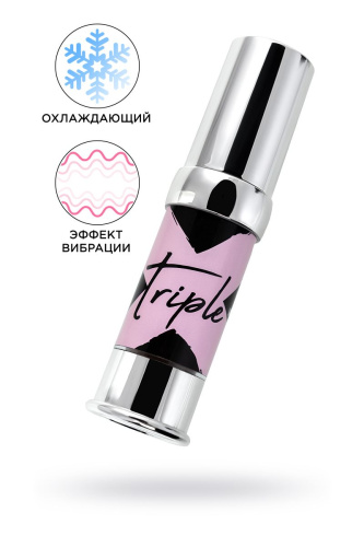 Возбуждающий гель с эффектом вибрации и охлаждения Triple X 3 in 1 Unisex Pleasure Enhancer Gel - 15 мл. фото 2 Возбуждающий гель с эффектом вибрации и охлаждения Triple X 3 in 1 Unisex Pleasure Enhancer Gel - 15 мл. фото 2