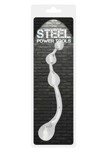 Анальный стимулятор Steel Multistim - 19 см. фото 2