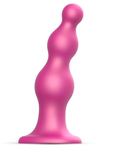 Розовая насадка Strap-On-Me Dildo Plug Beads size L Розовая насадка Strap-On-Me Dildo Plug Beads size L