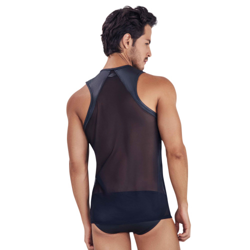 Черная прозрачная мужская майка Audacy Tank Top фото 2 Черная прозрачная мужская майка Audacy Tank Top фото 2