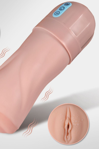 Мастурбатор-вагина Beata-2 с функциями всасывания и вибрации фото 3