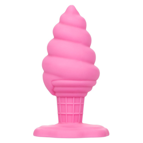 Розовая анальная пробка в виде мороженого Yum Bum Ice Cream Cone Butt Plug - 9,5 см. фото 9