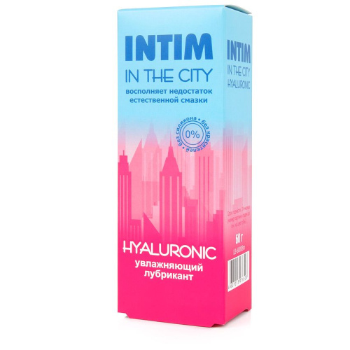 Увлажняющий лубрикант на водной основе Intim in the city Hyaluronic - 60 гр. фото 2