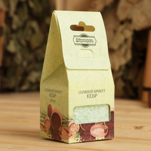 Соляной брикет-куб «Кедр» - 200 гр. фото 8
