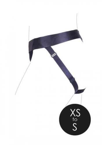 Черные трусики-джоки для страпона с вибропулей - размер XS-S фото 6