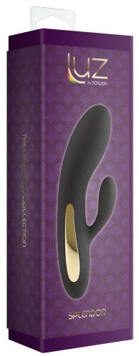 Черный вибромассажёр-кролик Splendor Rabbit - 17 см. фото 2 Черный вибромассажёр-кролик Splendor Rabbit - 17 см. фото 2