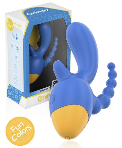 Синий мини-вибратор с анальным хвостом и управлением через приложение - 13 см. Синий мини-вибратор с анальным хвостом и управлением через приложение - 13 см.