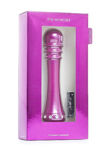 Вибратор с ребристой головкой The Emerald Purple - 16,3 см. фото 2 Вибратор с ребристой головкой The Emerald Purple - 16,3 см. фото 2