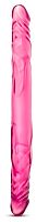 Розовый двусторонний фаллоимитатор 14 Double Dildo - 35,5 см.