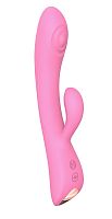 Розовый вибратор-кролик Bunny & Clyde - 22,5 см.