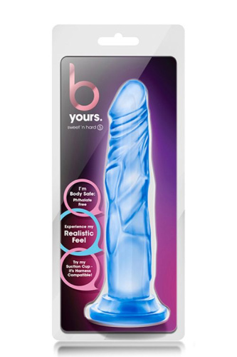 Синий фаллоимитатор с присоской Sweet N’ Hard 5 Realistic 7.5-Inch Dildo - 19,3 см. фото 2