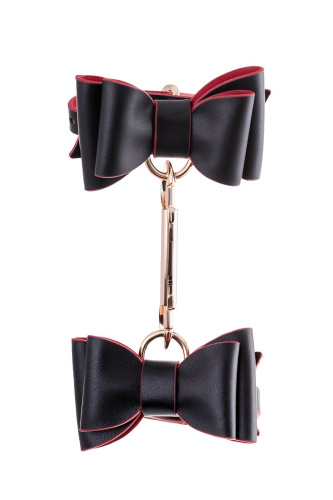 Черно-красный бондажный набор Bow-tie фото 6