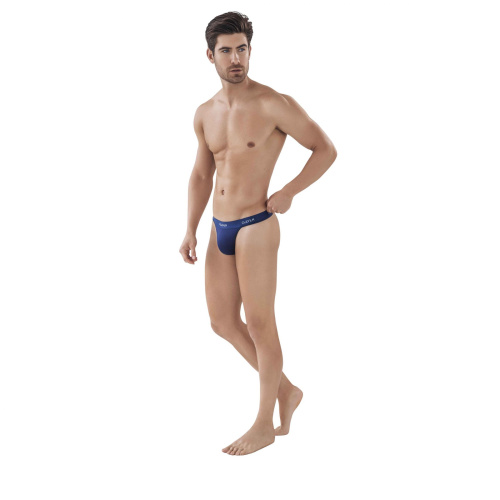 Темно-синие мужские трусы-тонги Venture Thong фото 2