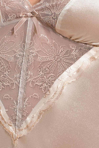 Соблазнительная сорочка с кружевами на лифе Lotus фото 5