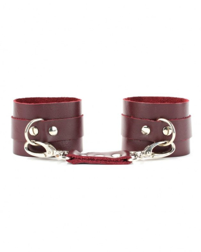 Бордовые наручники Maroon Handcuffs фото 3