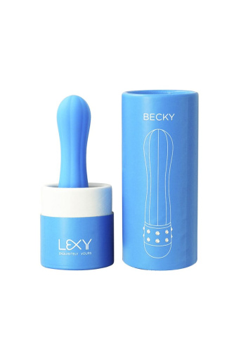 Синий вибратор Becky - 11,5 см. фото 3 Синий вибратор Becky - 11,5 см. фото 3