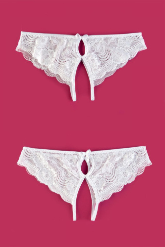 Кружевные эротические трусики с фигурными вырезами Alla фото 6