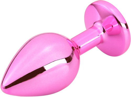 Розовая алюминиевая анальная пробка - 10 см. фото 2 Розовая алюминиевая анальная пробка - 10 см. фото 2