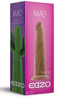 Телесный фаллоимитатор без мошонки Mad Cactus - 18,5 см.