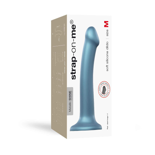 Голубой фаллоимитатор Mono Density Dildo Size M - 16 см. фото 4