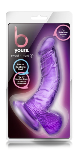 Фиолетовый фаллоимитатор Sweet n Hard 8 - 16,5 см. фото 2