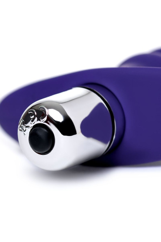 Фиолетовый анальный вибратор Condal - 14 см. фото 9
