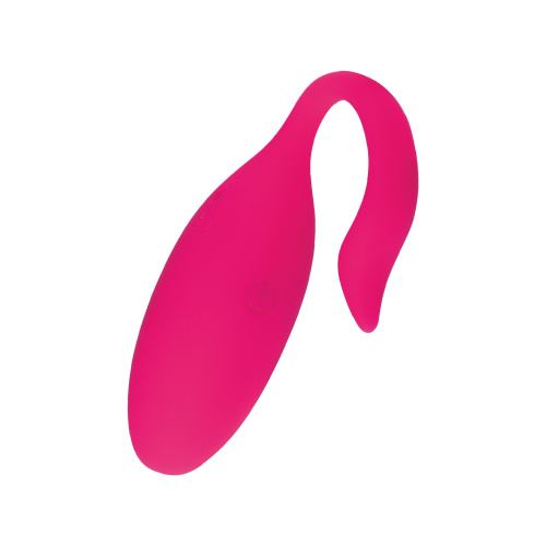 Розовое силиконовое виброяйцо с управлением через приложение фото 2