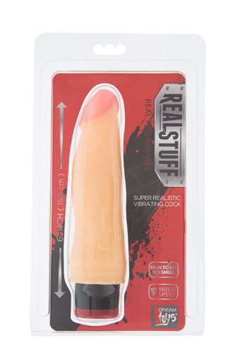 Вибратор-реалистик REALSTUFF MULTISPEED VIBRATOR 6INCH - 15,5 см. фото 2