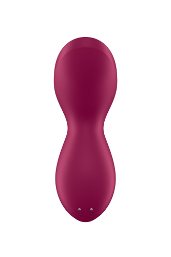 Бордовый вибратор с движущимся шариком Exciterrr фото 6